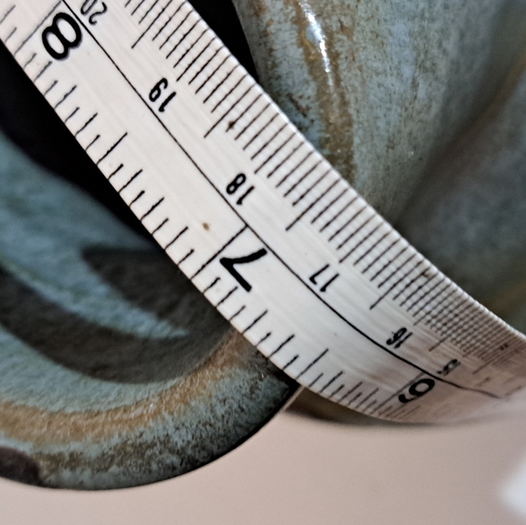 Blue brown pottery glazed Pitcher. - Picture 2 of 5